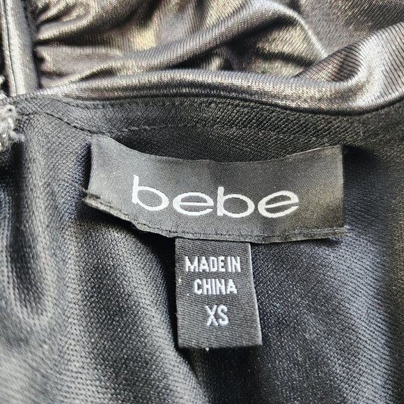 Bebe Gray Evening  Cocktail Dress Like New - Picture 7 of 8